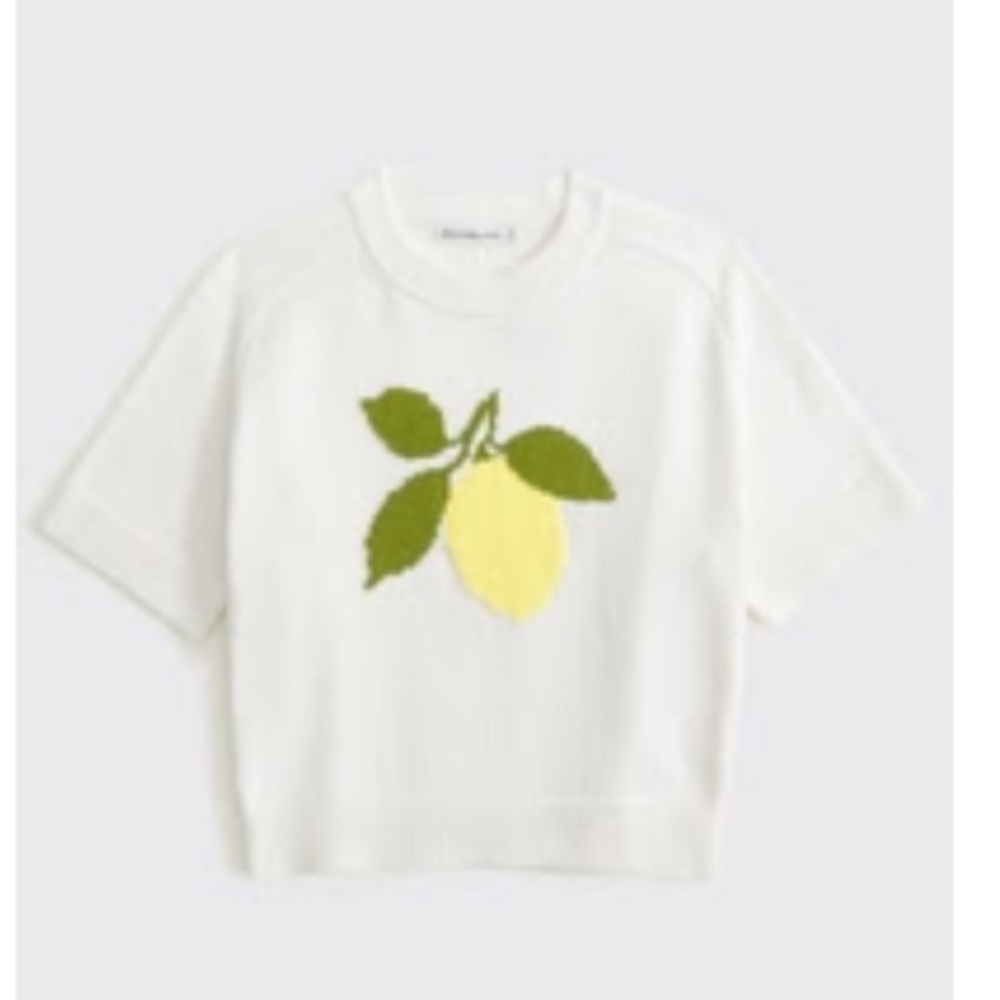 The A&F Madeline Lemon Crew Sweater Tee